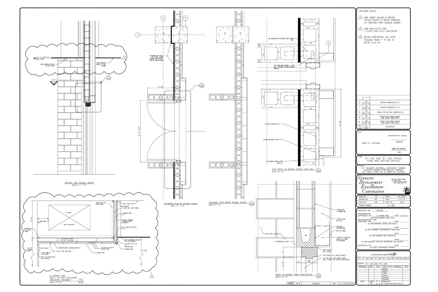 Lockheed Martin wall section drawings