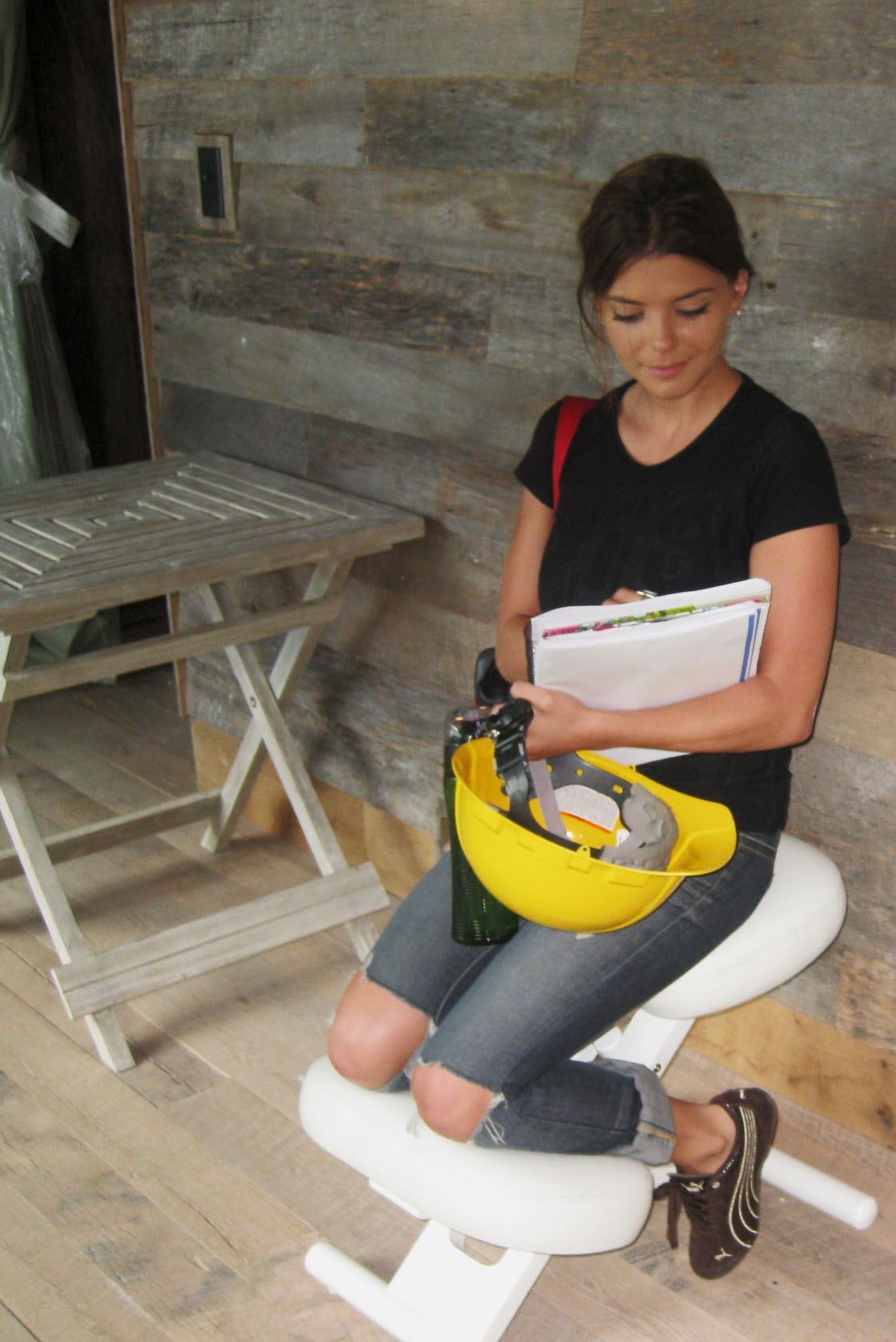 Maria Cooper on site
